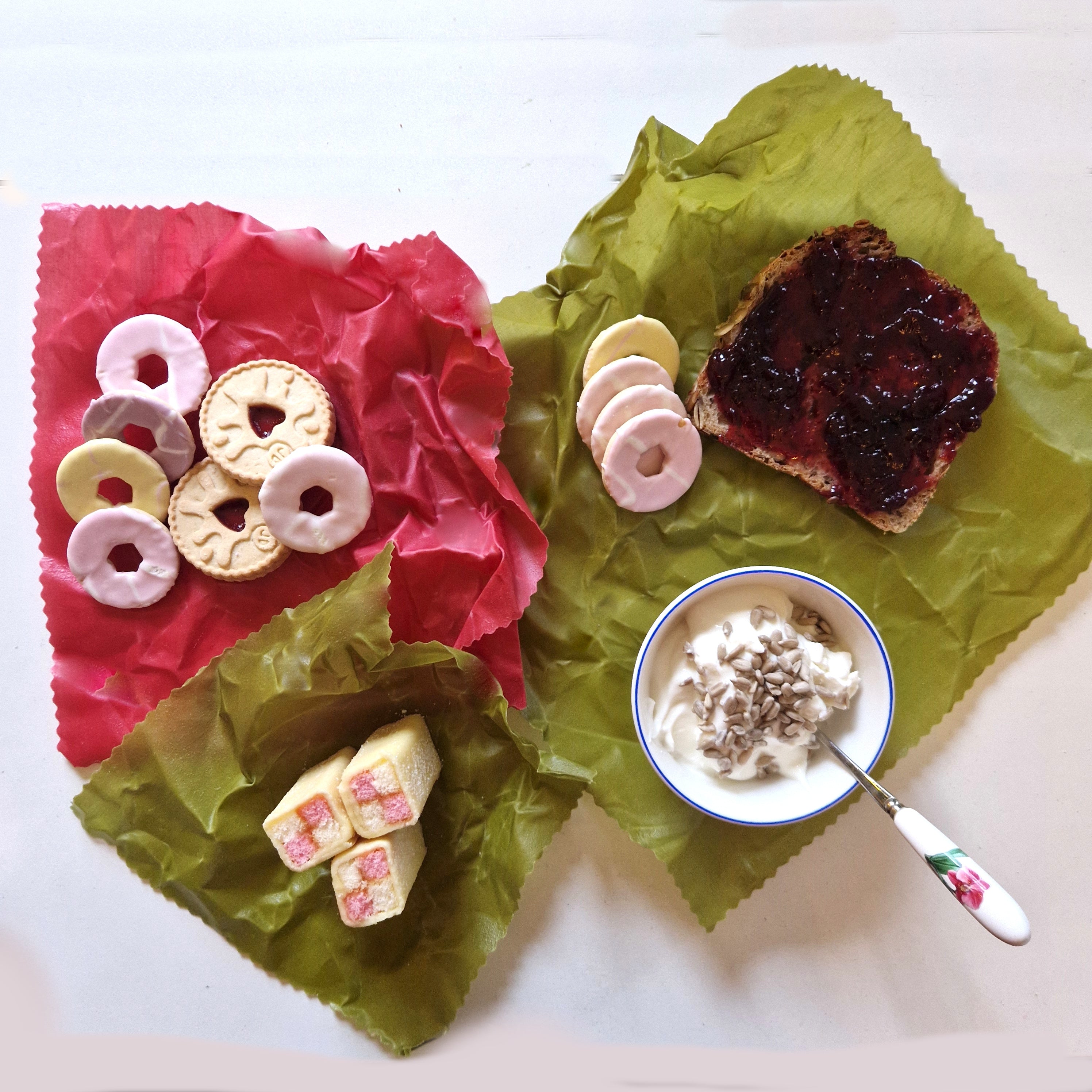 *Earth Tones Set of 3 Beeswax Food Wraps | Sage