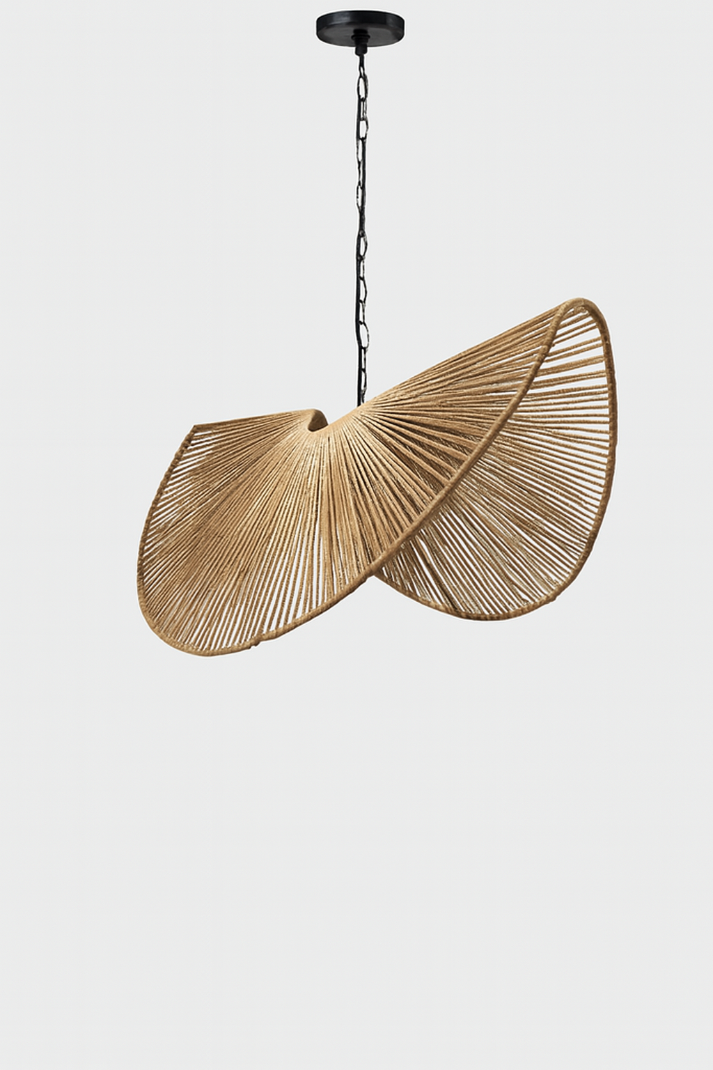 Handcrafted Twisted Rope Pendant Light – Sculptural Woven Ceiling